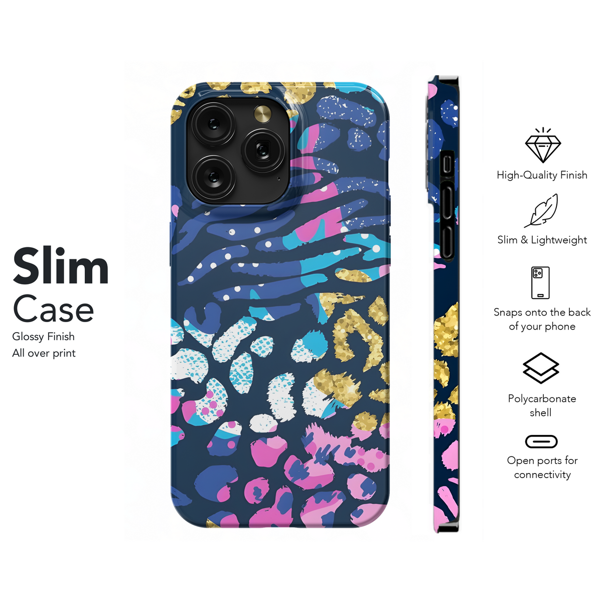 Chaotic Animal Print Phone Case iPhone Samsung Cover Pixel 2504 - Image 7