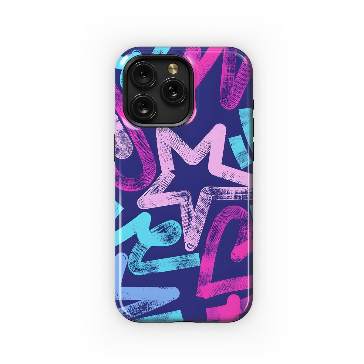 Chaotic Hearts Phone Case iPhone Samsung Cover Pixel 3659 - Image 1