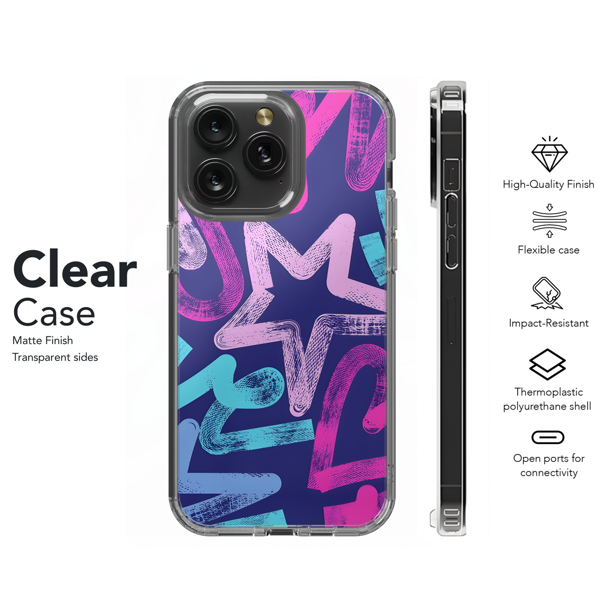 Chaotic with Hearts Phone Case iPhone Samsung Cover Pixel 2606 - Image 8