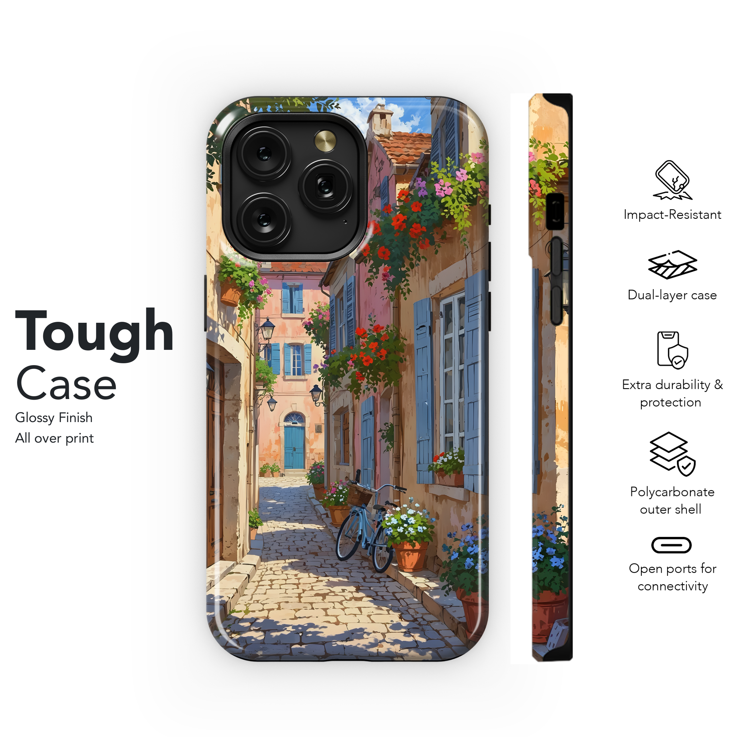 Charming Cobblestone Lane
 Phone Case iPhone Samsung Cover Pixel 4499 - Image 6