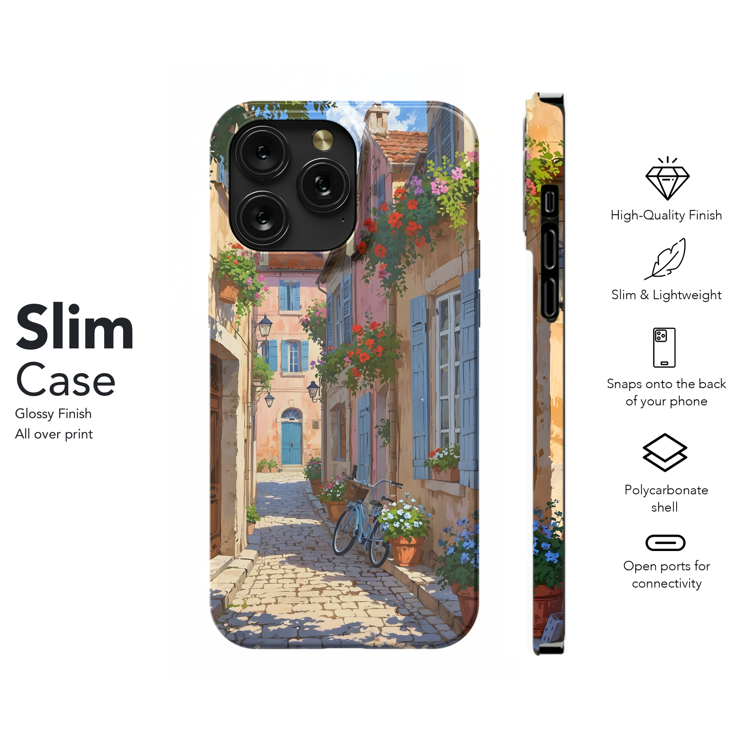 Charming Cobblestone Lane
 Phone Case iPhone Samsung Cover Pixel 4499 - Image 7