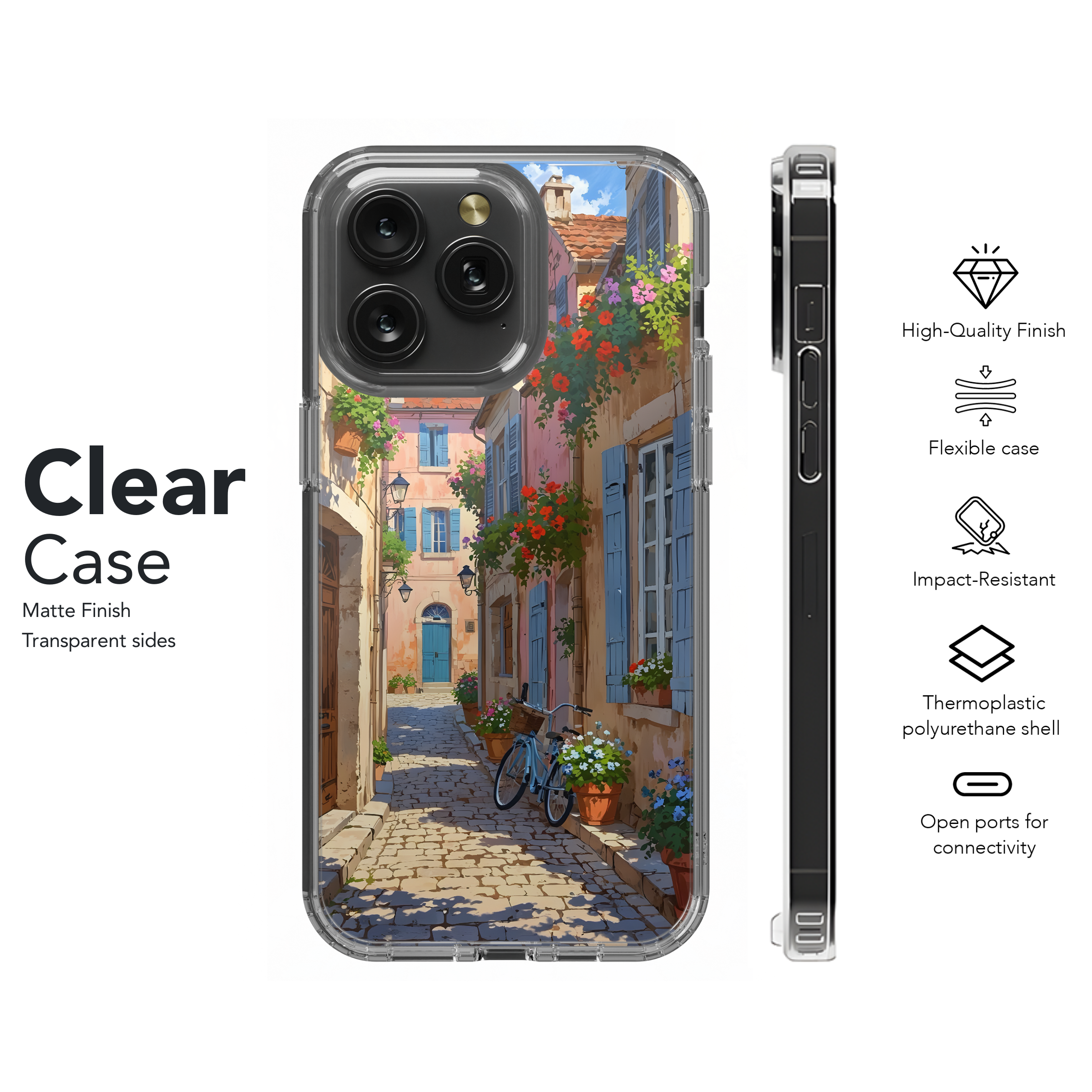 Charming Cobblestone Lane
 Phone Case iPhone Samsung Cover Pixel 4499 - Image 8