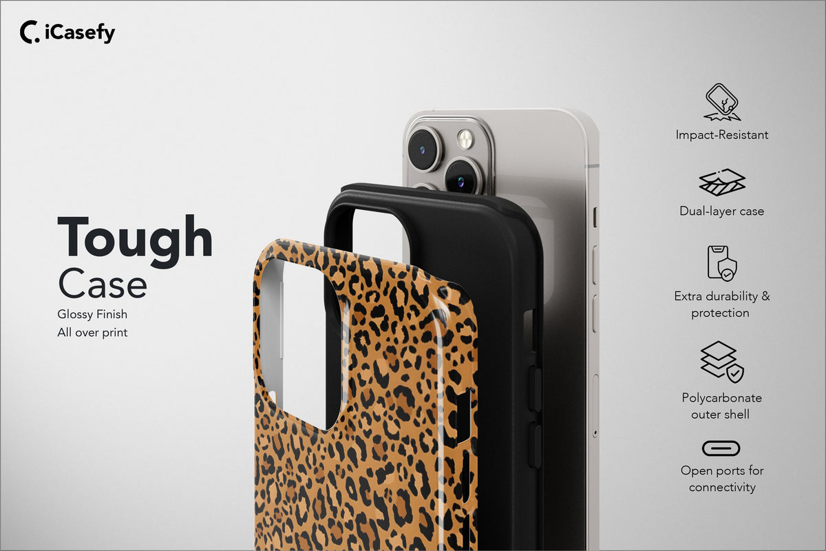 Cheetah Print Phone Case Animal Leopard Leon Cover - Image 8