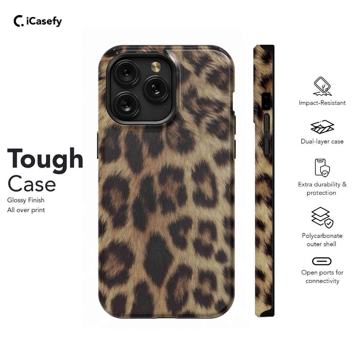 Cheetah Print Phone Case iPhone Samsung Pixel & More 184 - Image 5