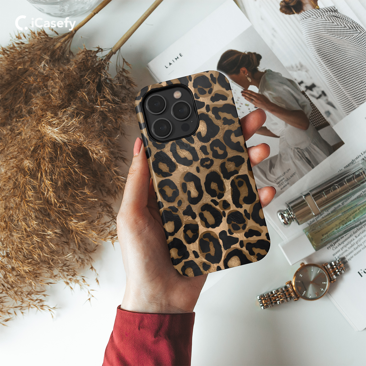 Cheetah Print Phone Case iPhone Samsung Pixel & More 185 - Image 2