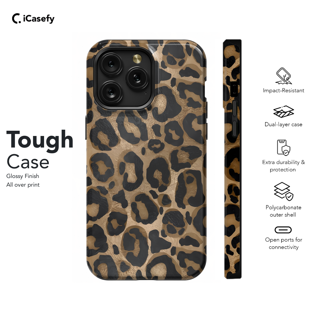 Cheetah Print Phone Case iPhone Samsung Pixel & More 185 - Image 5