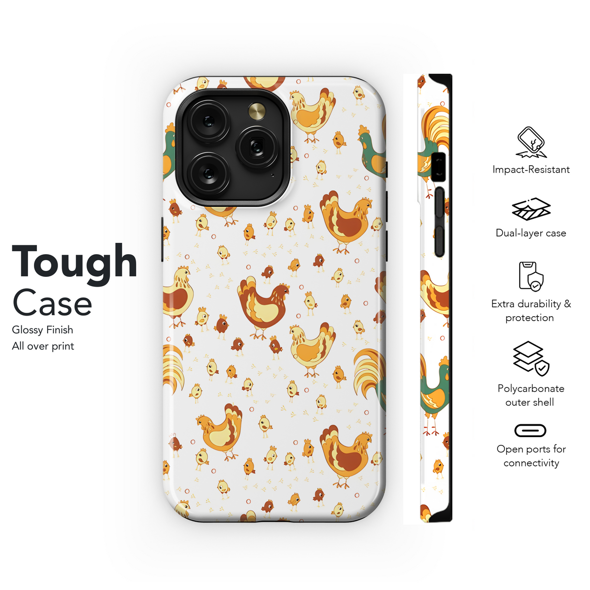 Chicken Phone Case iPhone Samsung Cover Pixel 3251 - Image 6