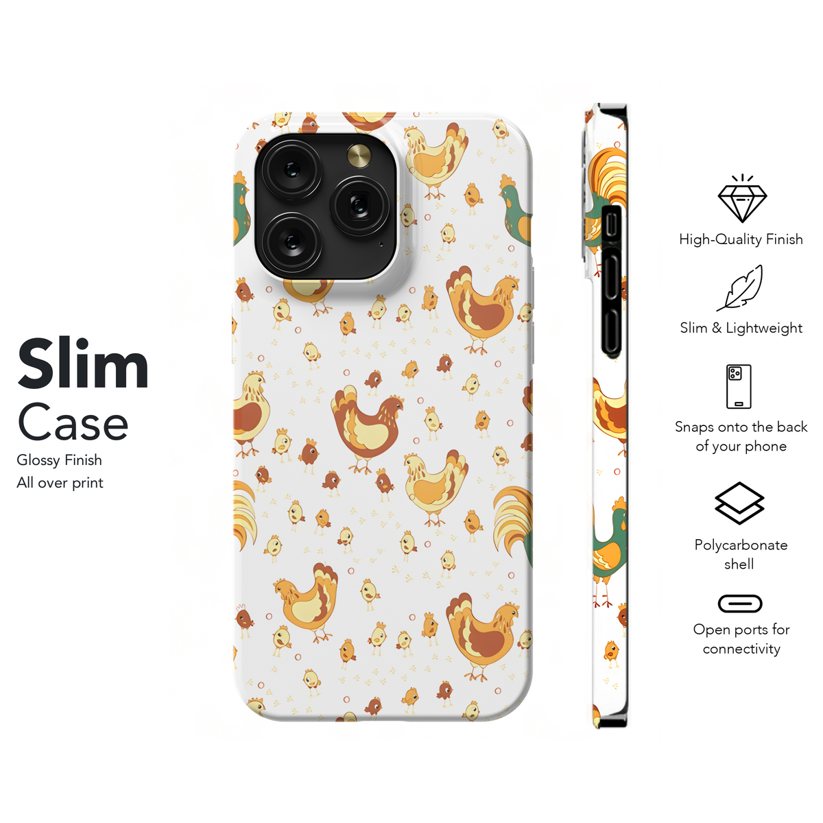 Chicken Phone Case iPhone Samsung Cover Pixel 3251 - Image 7