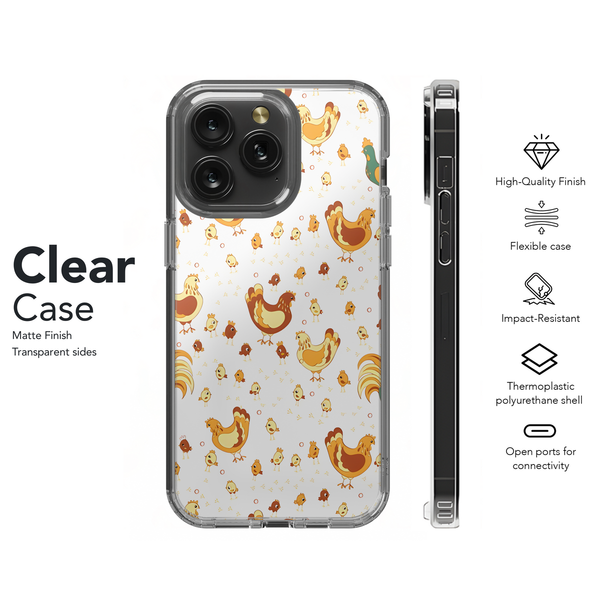 Chicken Phone Case iPhone Samsung Cover Pixel 3251 - Image 8