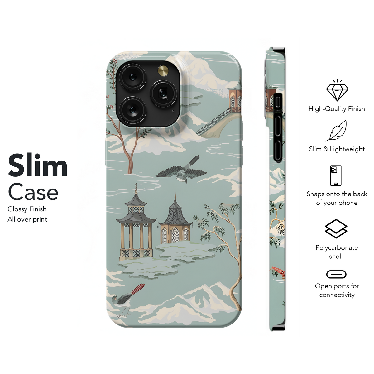 Chinese Pagoda Phone Case iPhone Samsung Cover Pixel 2613 - Image 7