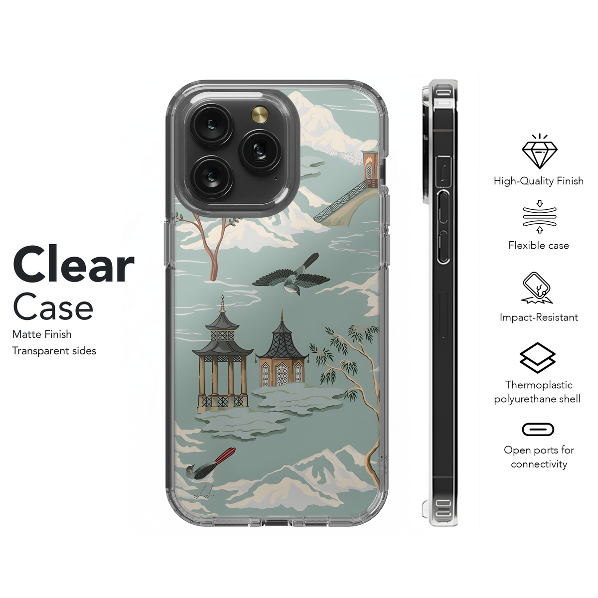 Chinese Pagoda Phone Case iPhone Samsung Cover Pixel 2613 - Image 8