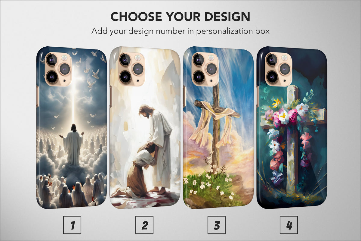 Christian Phone Case Religious Cross Art Aesthetic Cover - Image 1