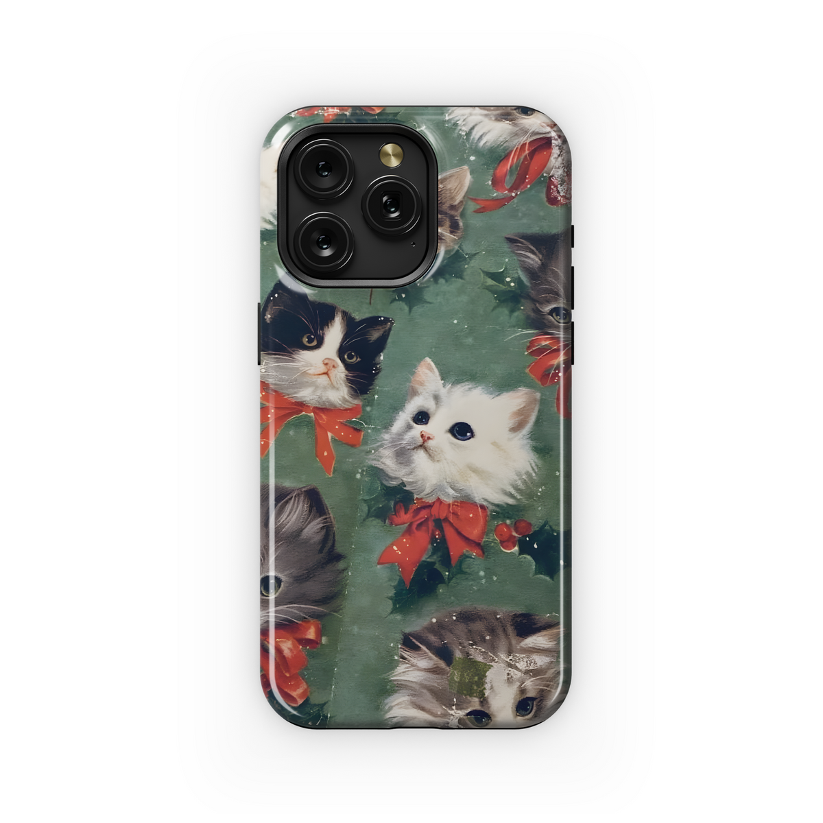 Christmas Kittens Design
 Phone Case iPhone Samsung Cover Pixel 4146 - Image 1