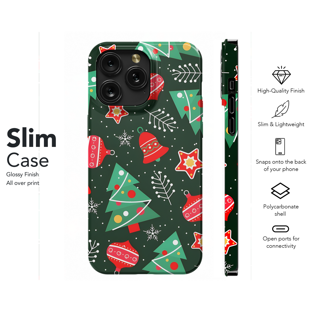 Christmas Pattern Phone Case iPhone Samsung Cover Pixel 2160 - Image 7