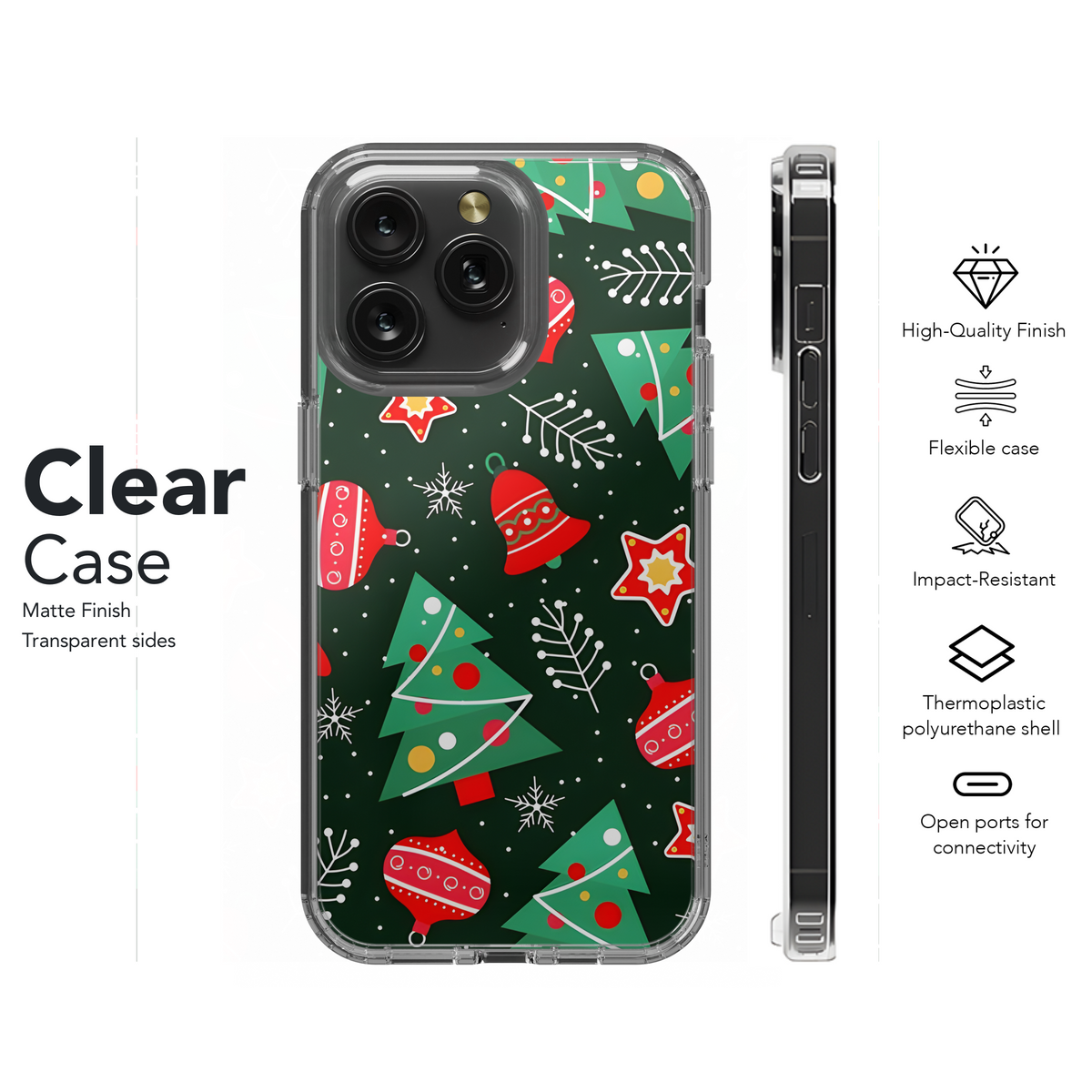 Christmas Pattern Phone Case iPhone Samsung Cover Pixel 2160 - Image 8