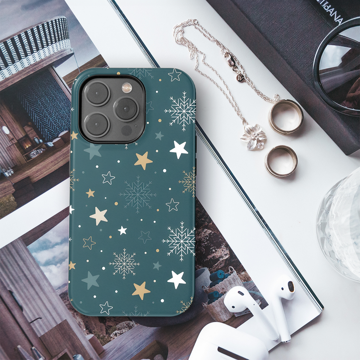 Christmas Snowflake Phone Case iPhone Samsung Cover Pixel 2567 - Image 3