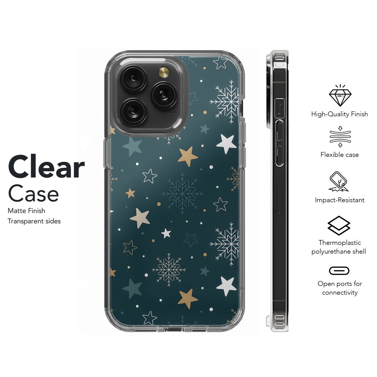 Christmas Snowflake Phone Case iPhone Samsung Cover Pixel 2567 - Image 8