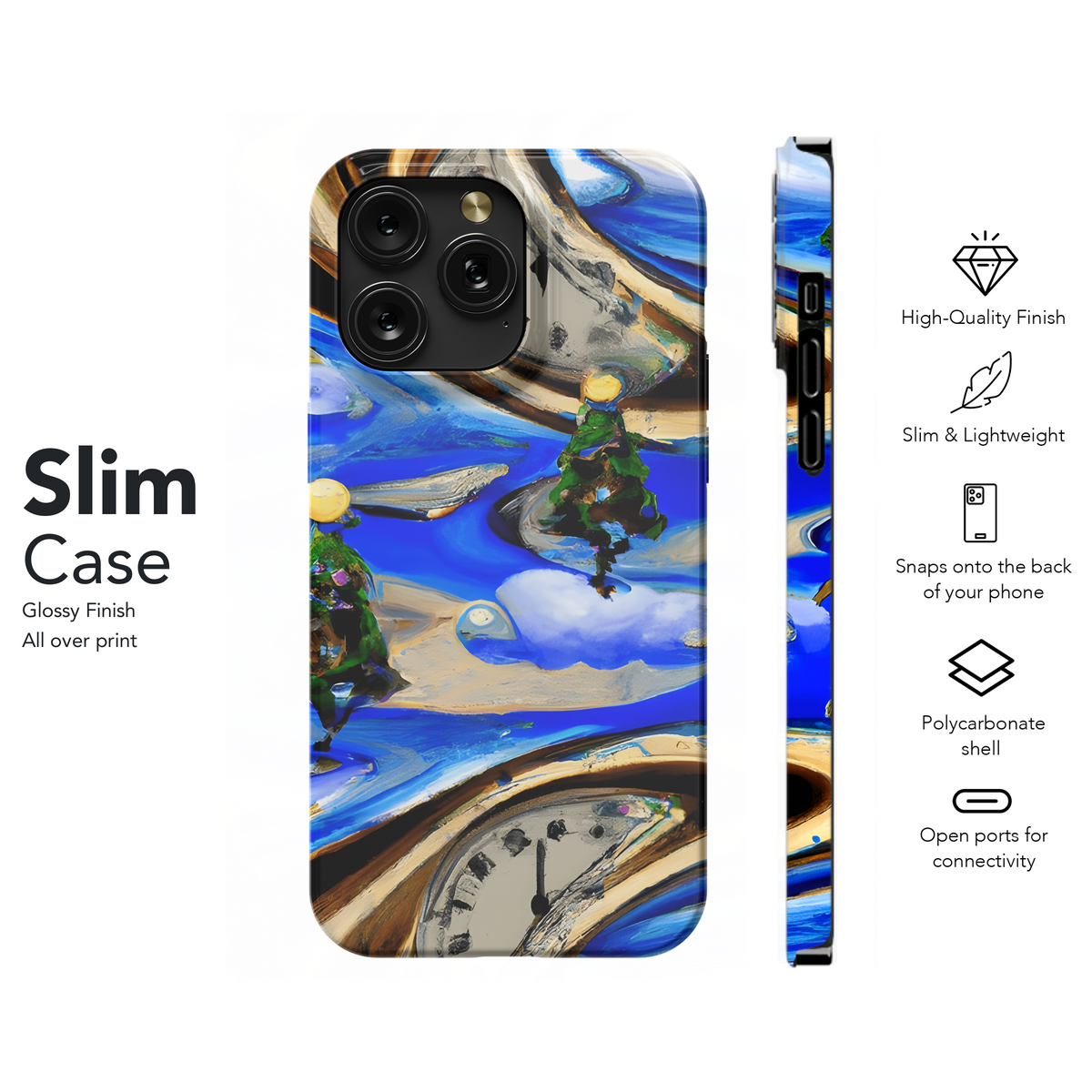 Christmas Surrealism Phone Case iPhone Samsung Cover Pixel 3378 - Image 7