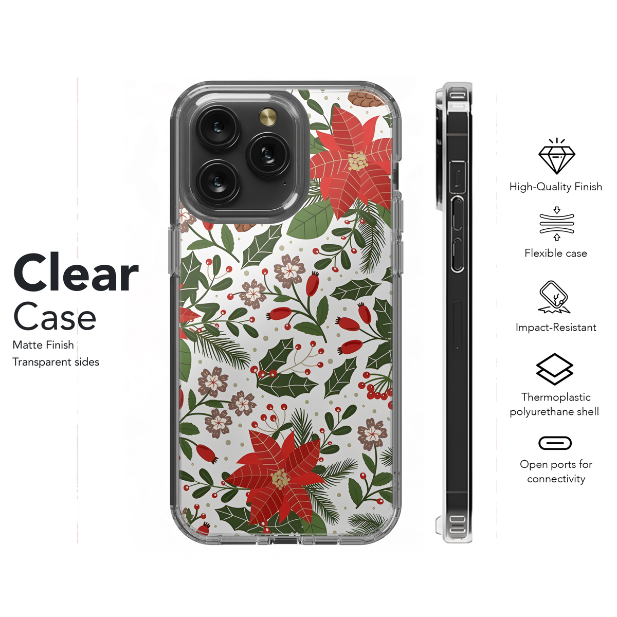 Christmas Vintage Pattern Ornaments Phone Case iPhone Samsung Cover Pixel 2317 - Image 8