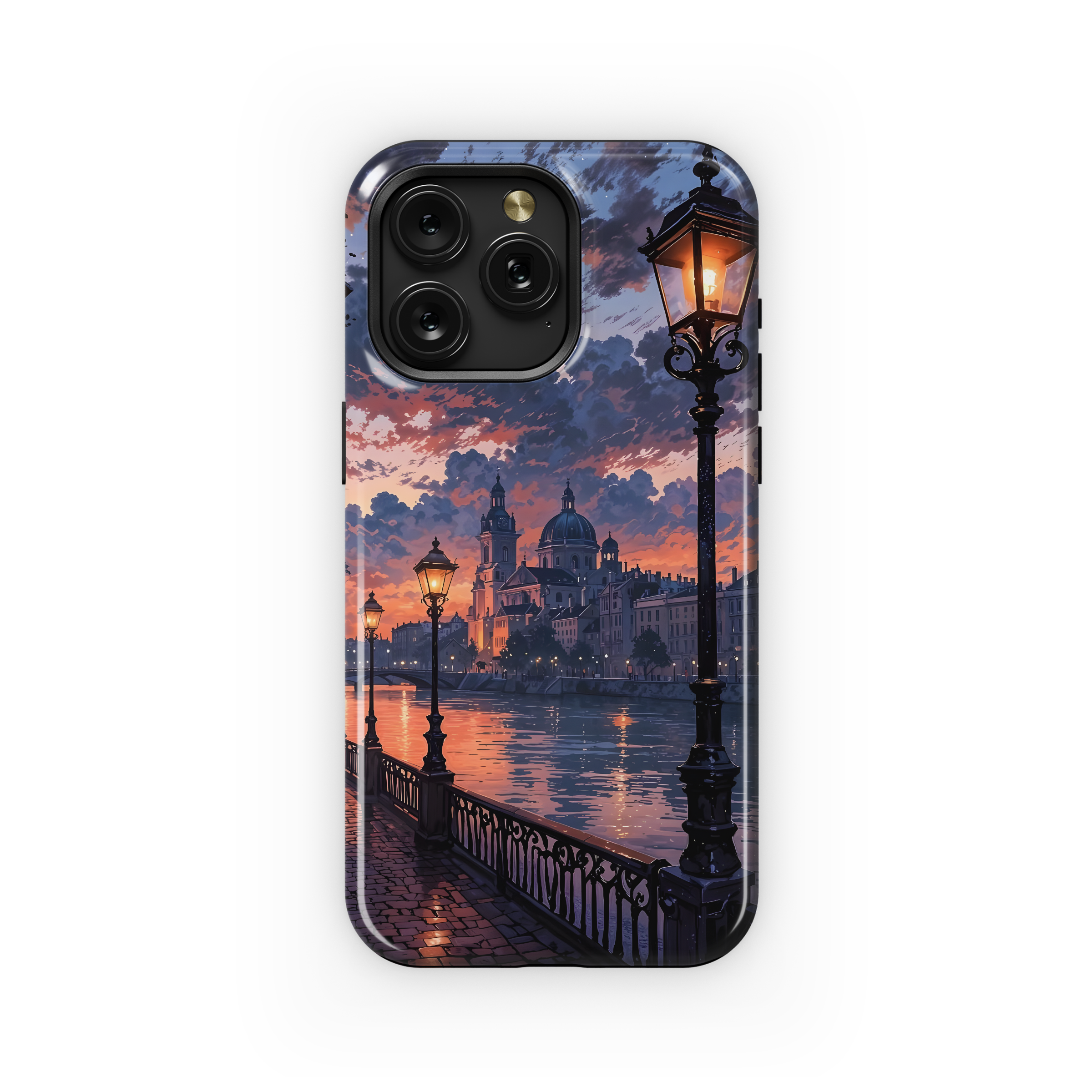 Cityscape Sunset Dreams Phone Case iPhone Samsung Cover Pixel 4520 - Image 1