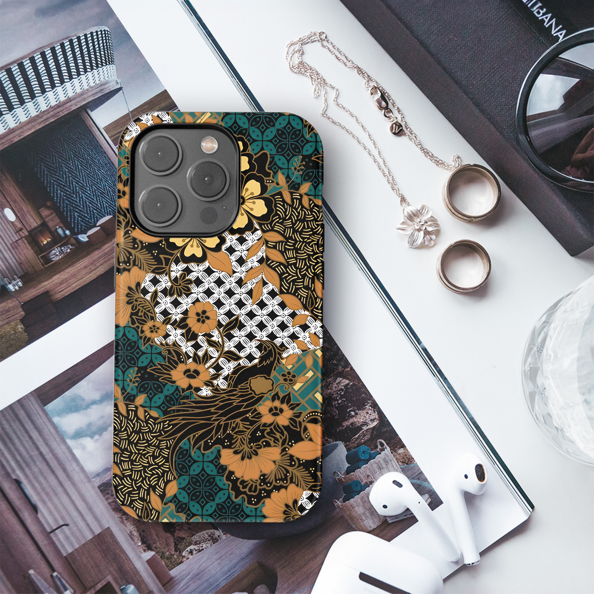 Classic Batik Phone Case iPhone Samsung Cover Pixel 3840 - Image 3