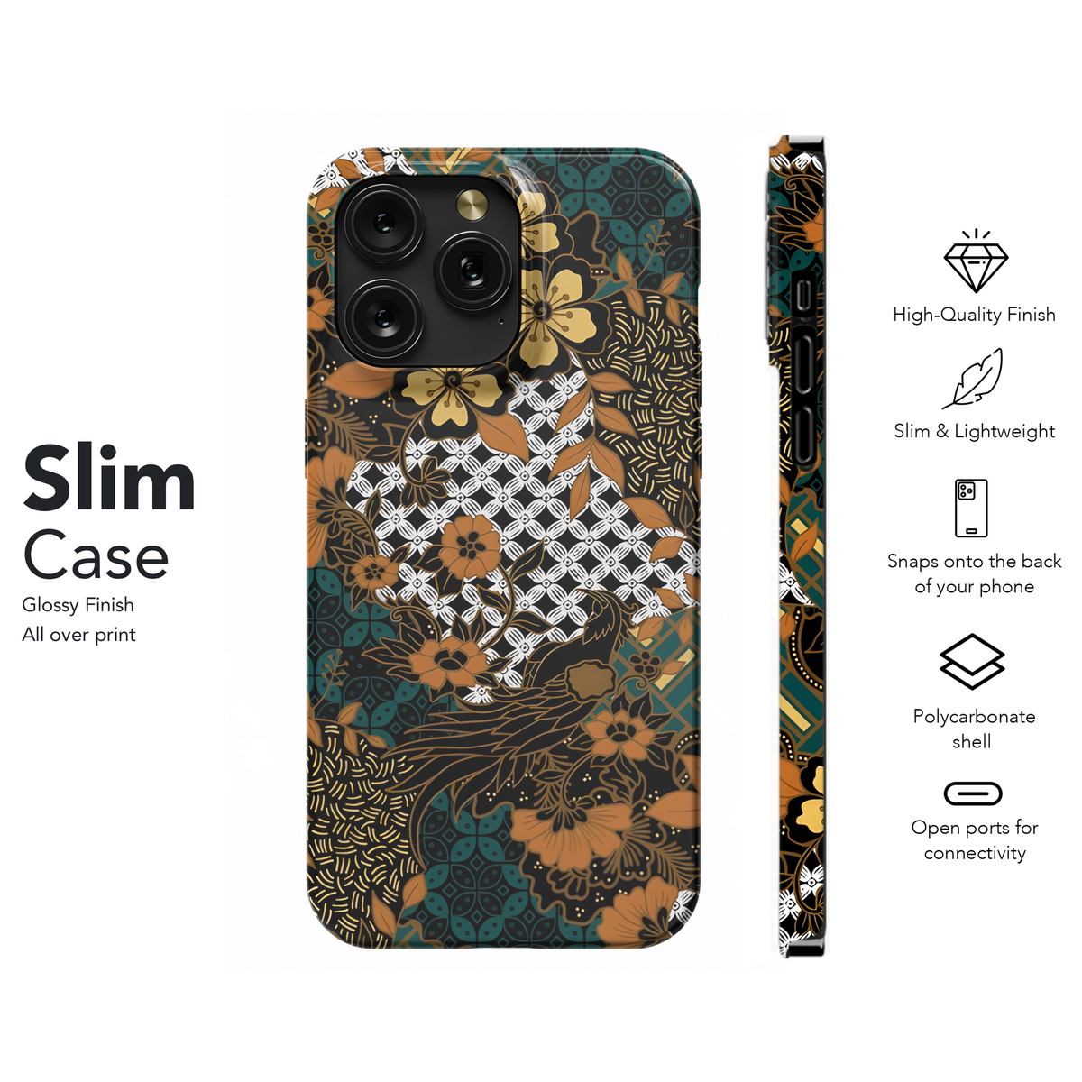 Classic Batik Phone Case iPhone Samsung Cover Pixel 3840 - Image 7