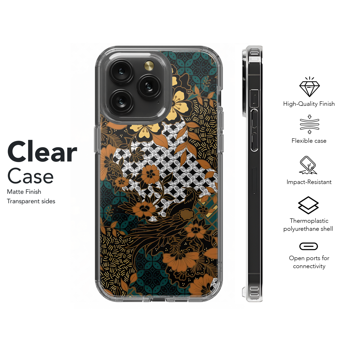 Classic Batik Phone Case iPhone Samsung Cover Pixel 3840 - Image 8