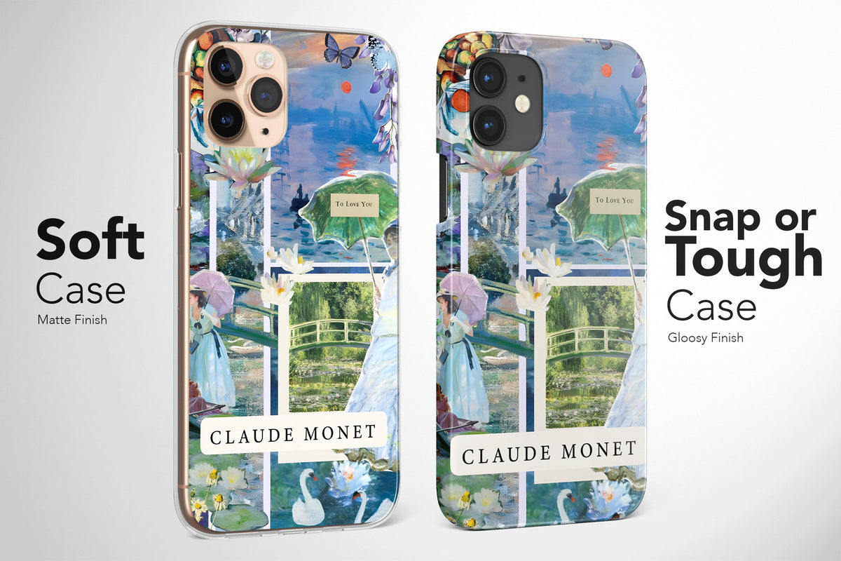 Claude Monet Aesthetic Vintage Phone Case Cover - Image 5