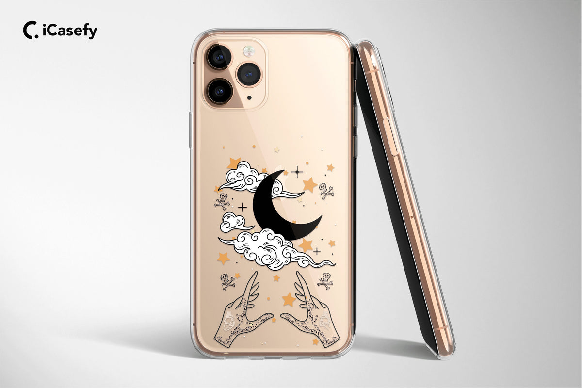 Clear Celestial Phone Case Star Moon Cover - Image 4