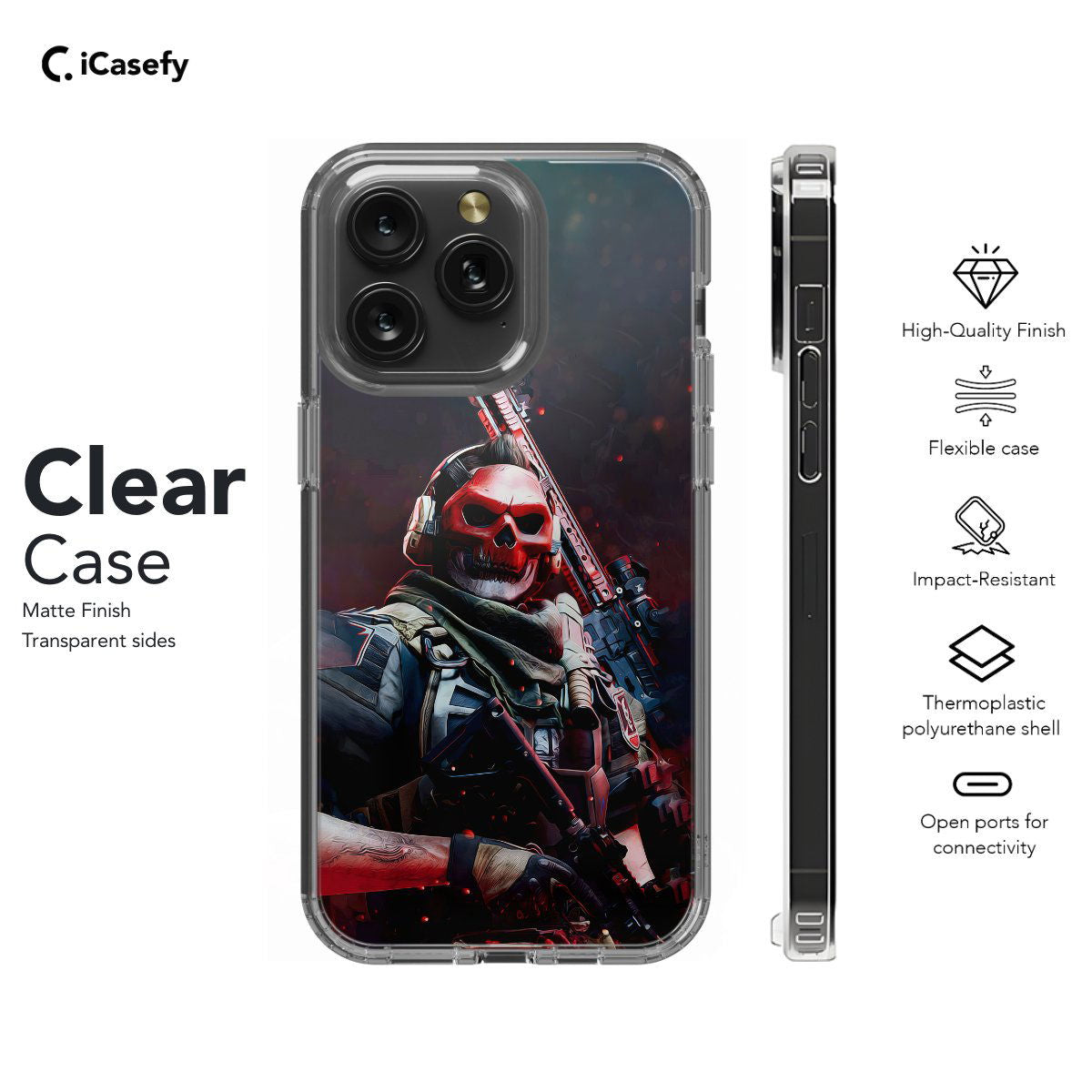 COD Call op Duty Skeleton Skull Agent Phone Case iPhone Samsung Pixel & More #94 - Image 7