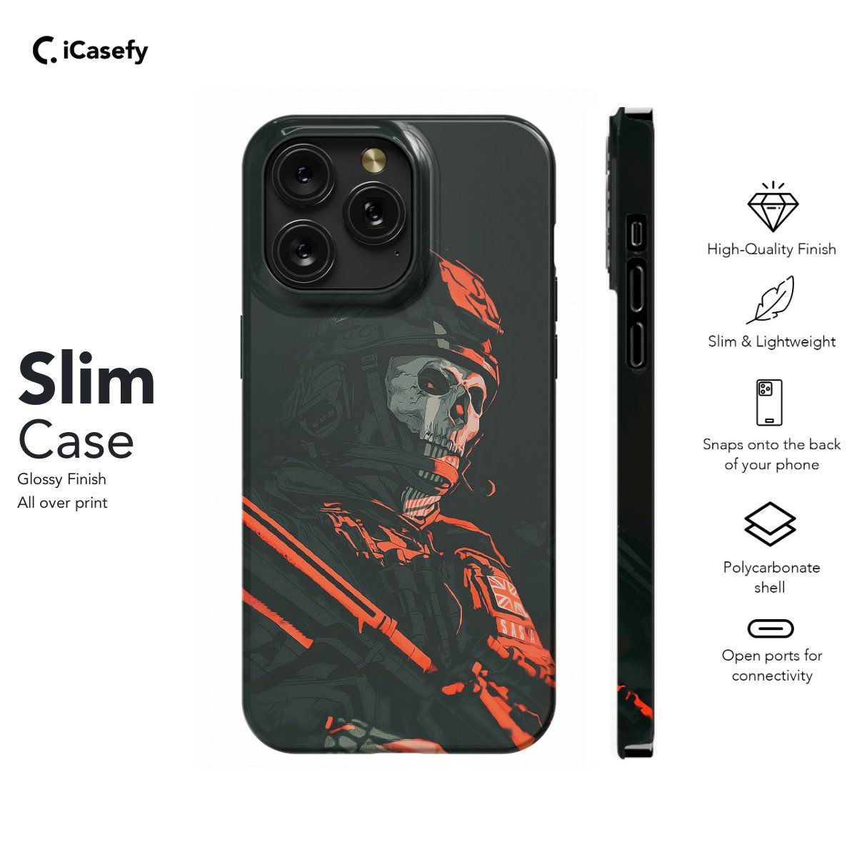 COD Call op Duty Skeleton Skull Phone Case iPhone Samsung Pixel & More - Image 6