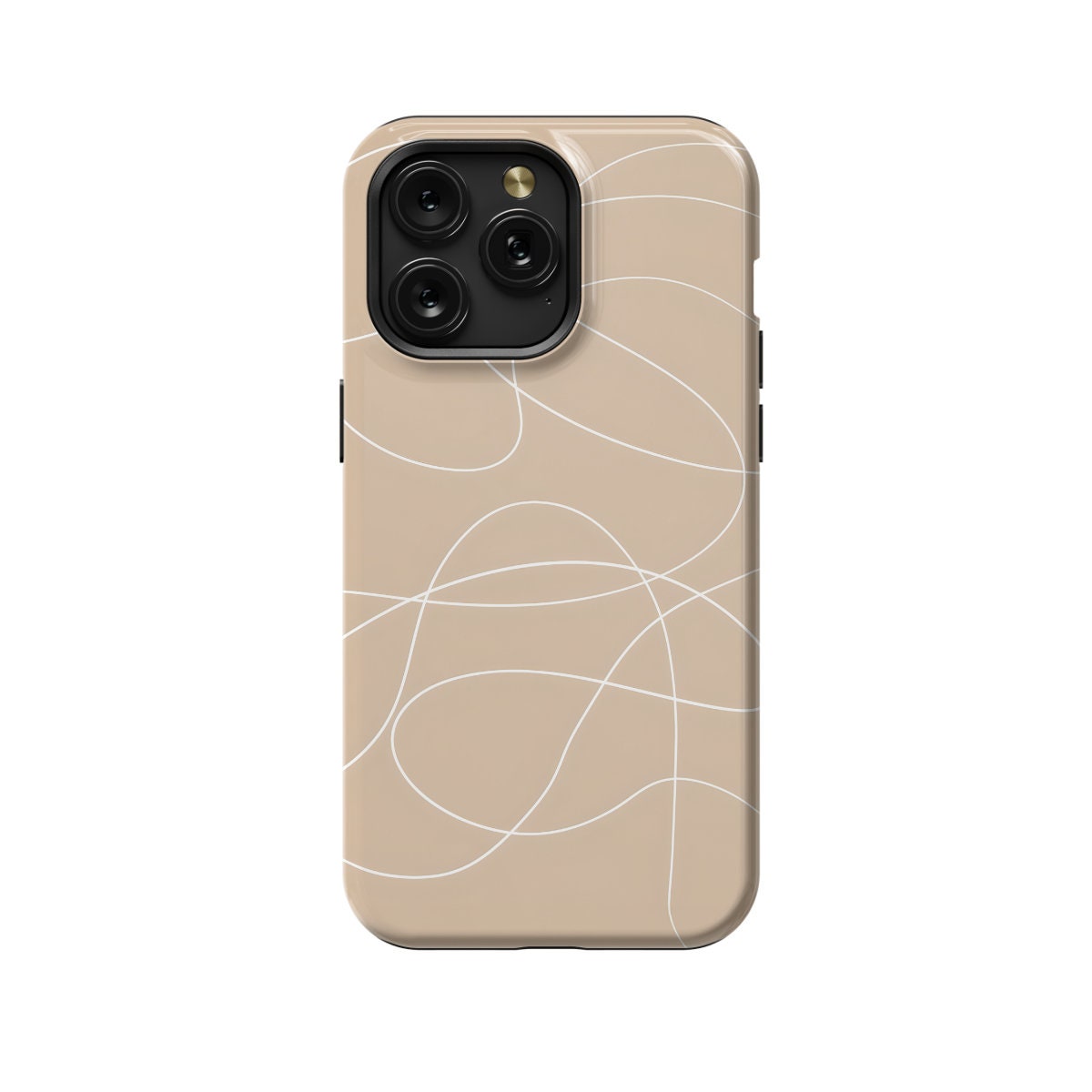 Coffe Milk Line Phone Case Aesthetic Minimalist Line Art Cover - Image 7