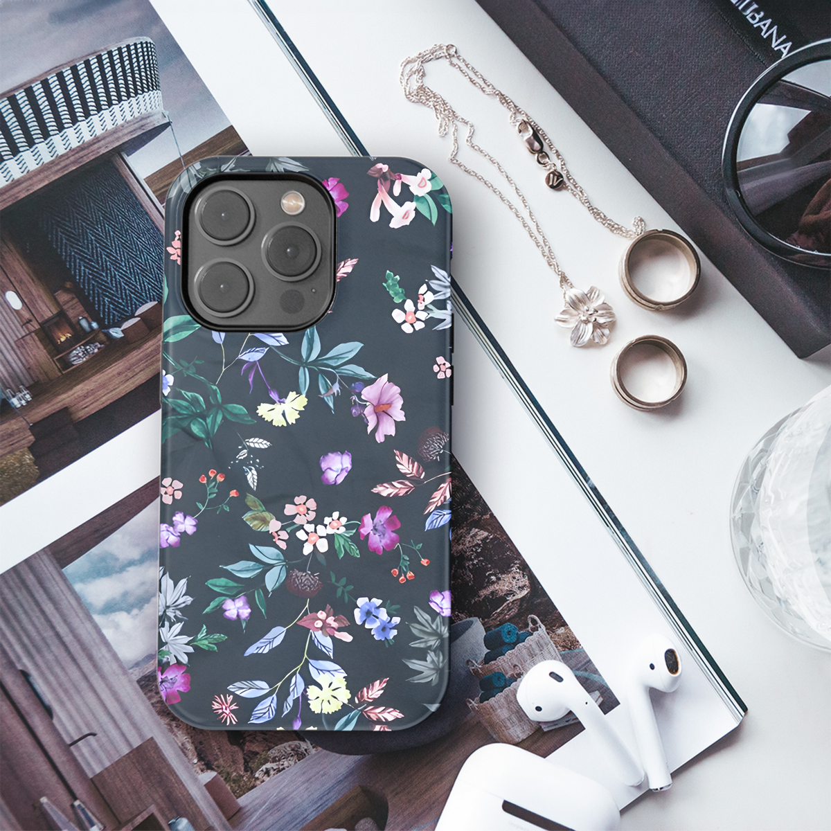 Colorful Floral Phone Case iPhone Samsung Cover Pixel 3838 - Image 3