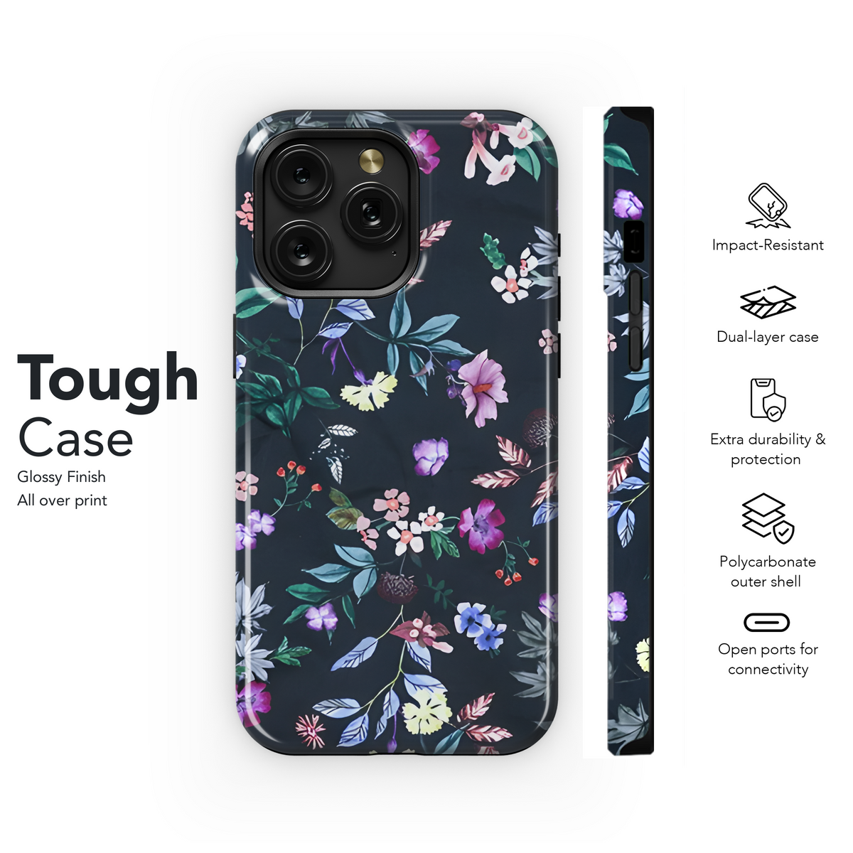 Colorful Floral Phone Case iPhone Samsung Cover Pixel 3838 - Image 6