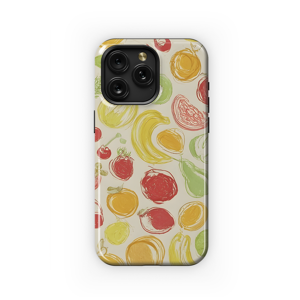 Colorful Fruit Contour Phone Case iPhone Samsung Cover Pixel 3388 - Image 1