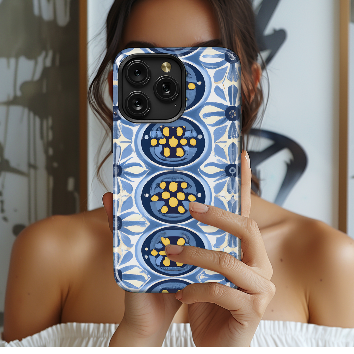 Colorful Geometric Spheres Phone Case iPhone Samsung Cover Pixel 3736 - Image 2