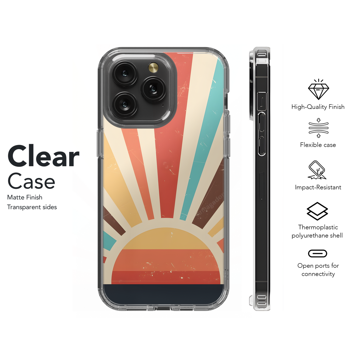 Colorful Grunge Sunburst Phone Case iPhone Samsung Cover Pixel 2525 - Image 8