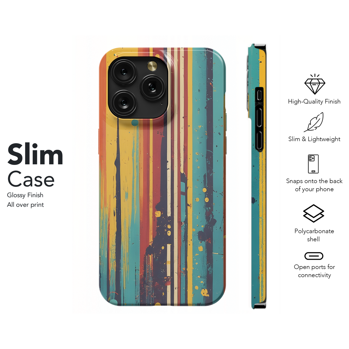 Colorful Halftone Comic Book Backgrounds Phone Case iPhone Samsung Cover Pixel 3451 - Image 7