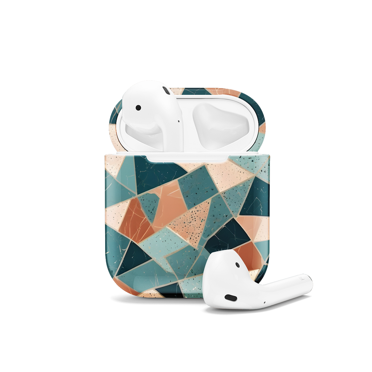 Colorful Mosaic AirPods Case AirPods Pro AirPods Pro 2 AirPods 3 AirPods 2 Glossy 1114 - Image 1