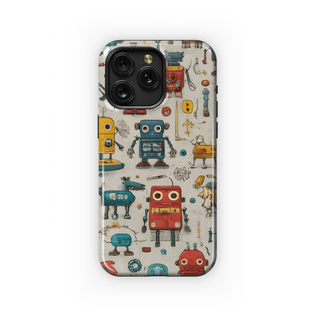 Colorful Robot Phone Case iPhone Samsung Cover Pixel 3326 - Image 1