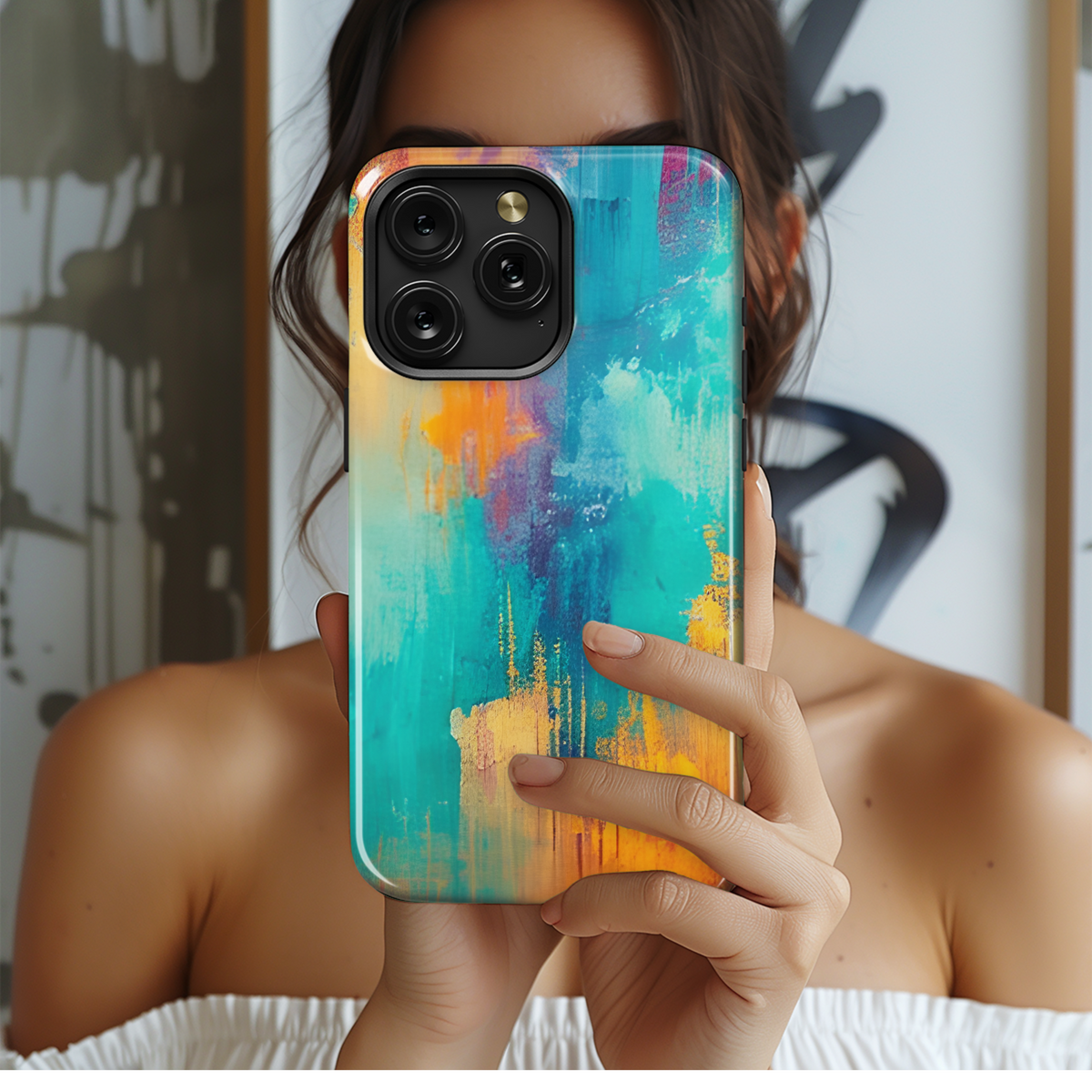 Colorful Texture Phone Case iPhone Samsung Cover Pixel 2598 - Image 2