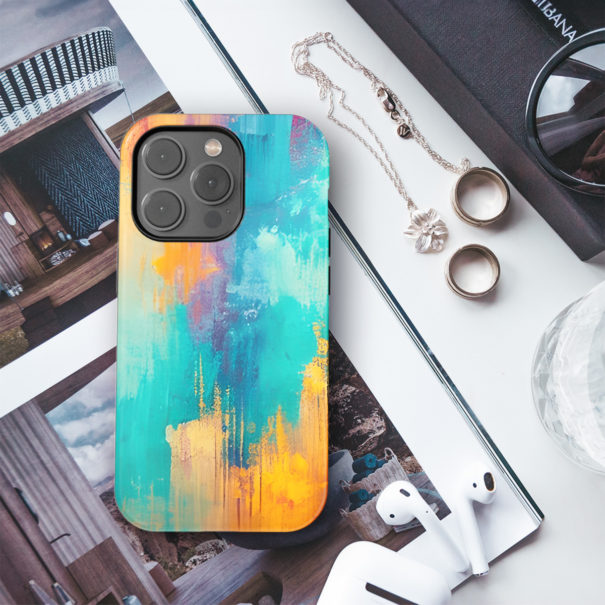 Colorful Texture Phone Case iPhone Samsung Cover Pixel 2598 - Image 3