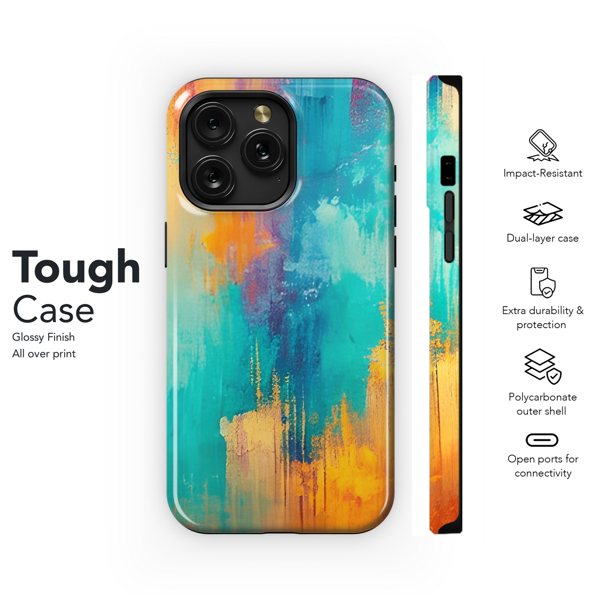 Colorful Texture Phone Case iPhone Samsung Cover Pixel 2598 - Image 6