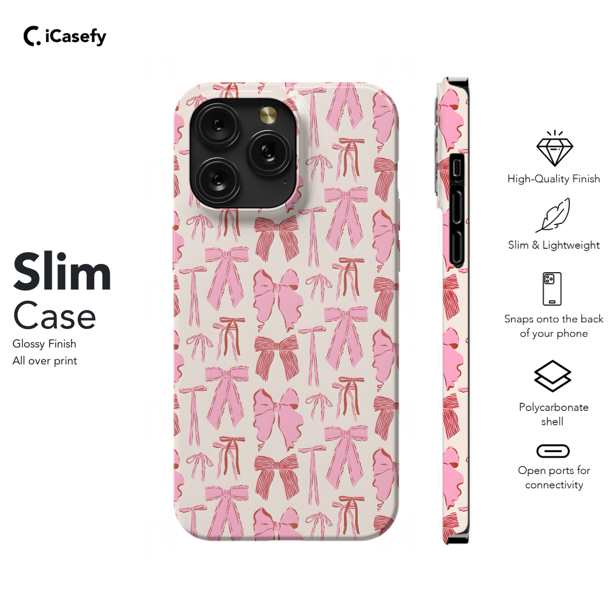 Coquette Bow Girly Cute Pink Phone Case iPhone Samsung Pixel & More 555 - Image 6