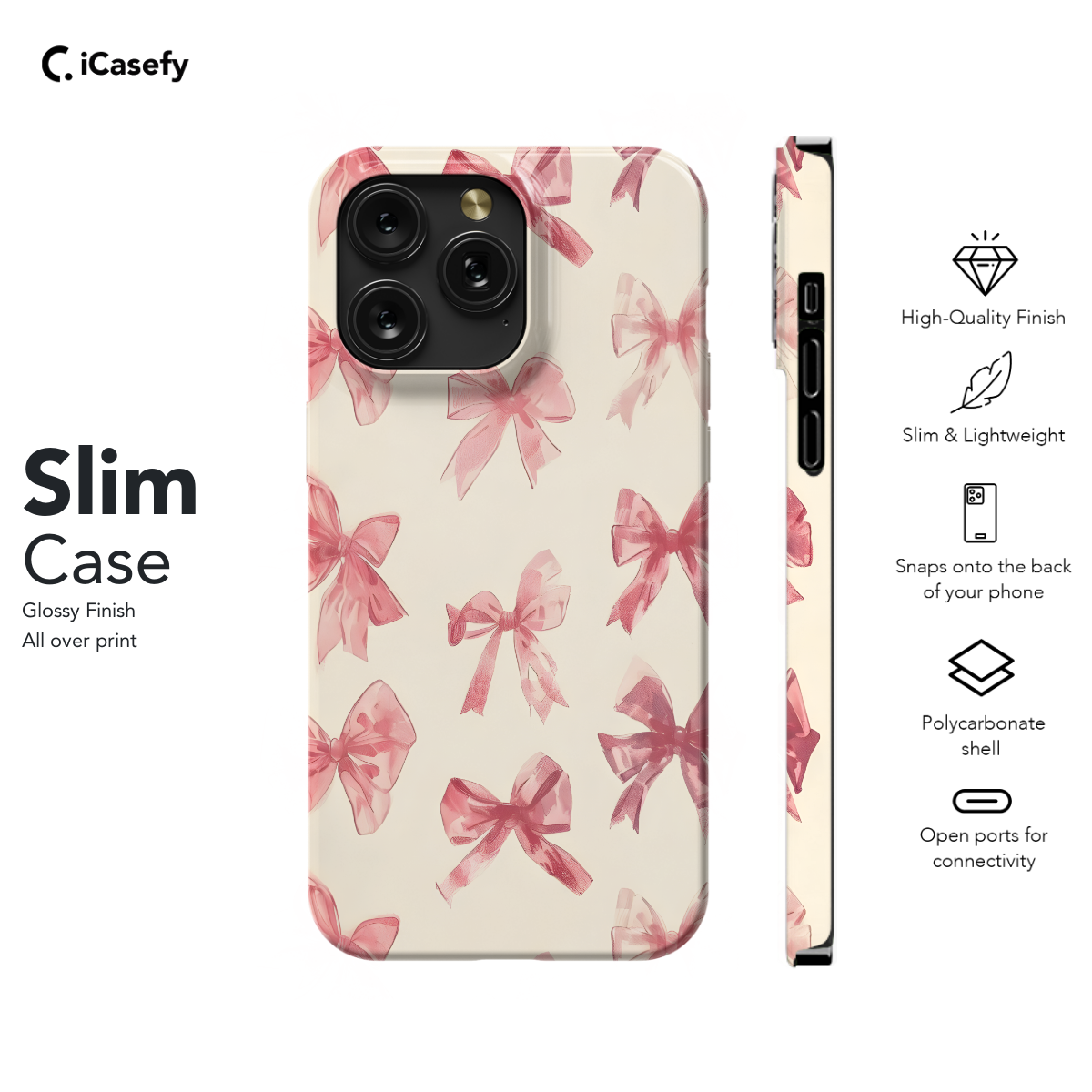 Coquette Bow Girly Cute Pink Phone Case iPhone Samsung Pixel & More 559 - Image 6