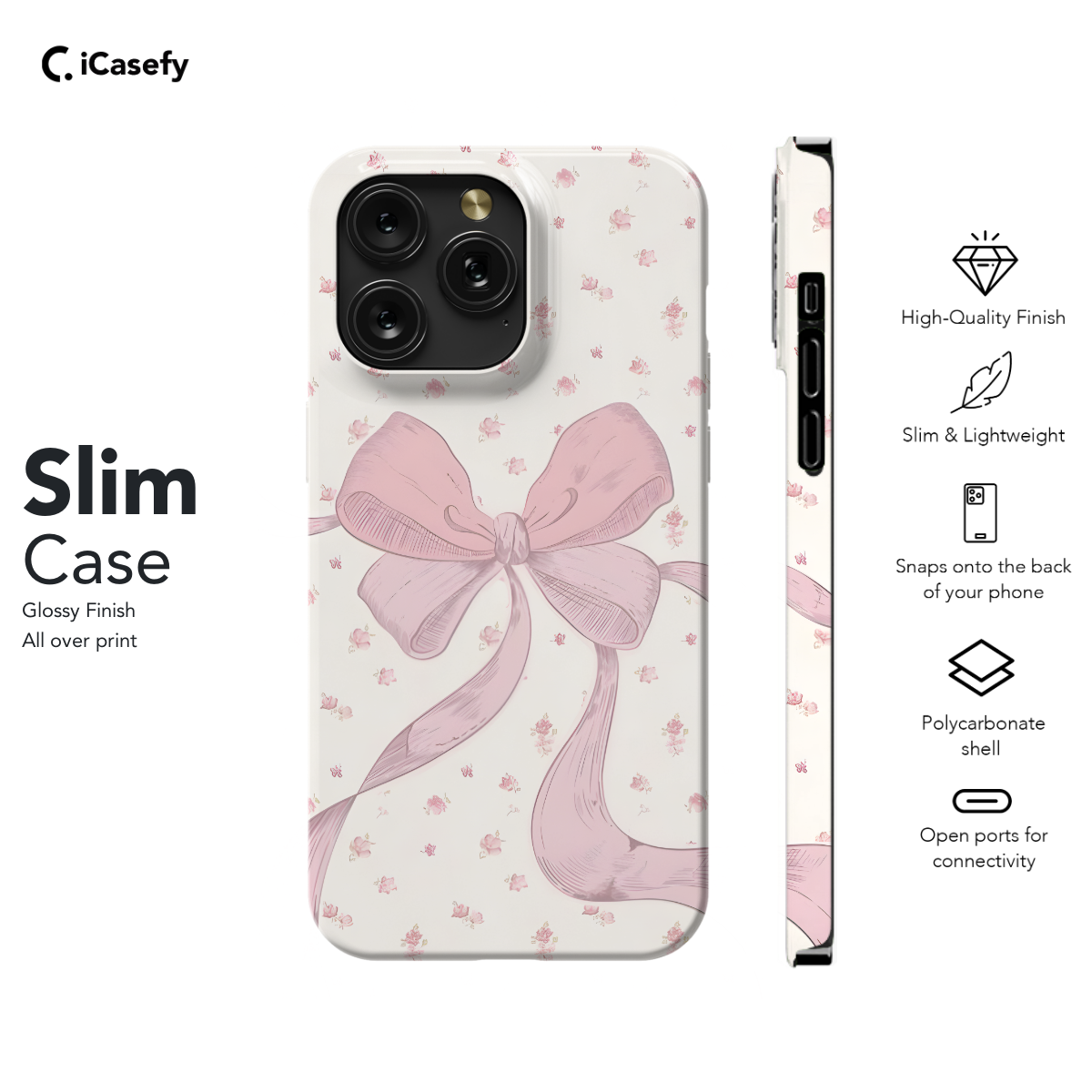 Coquette Bow Girly Cute Pink Phone Case iPhone Samsung Pixel & More 565 - Image 6