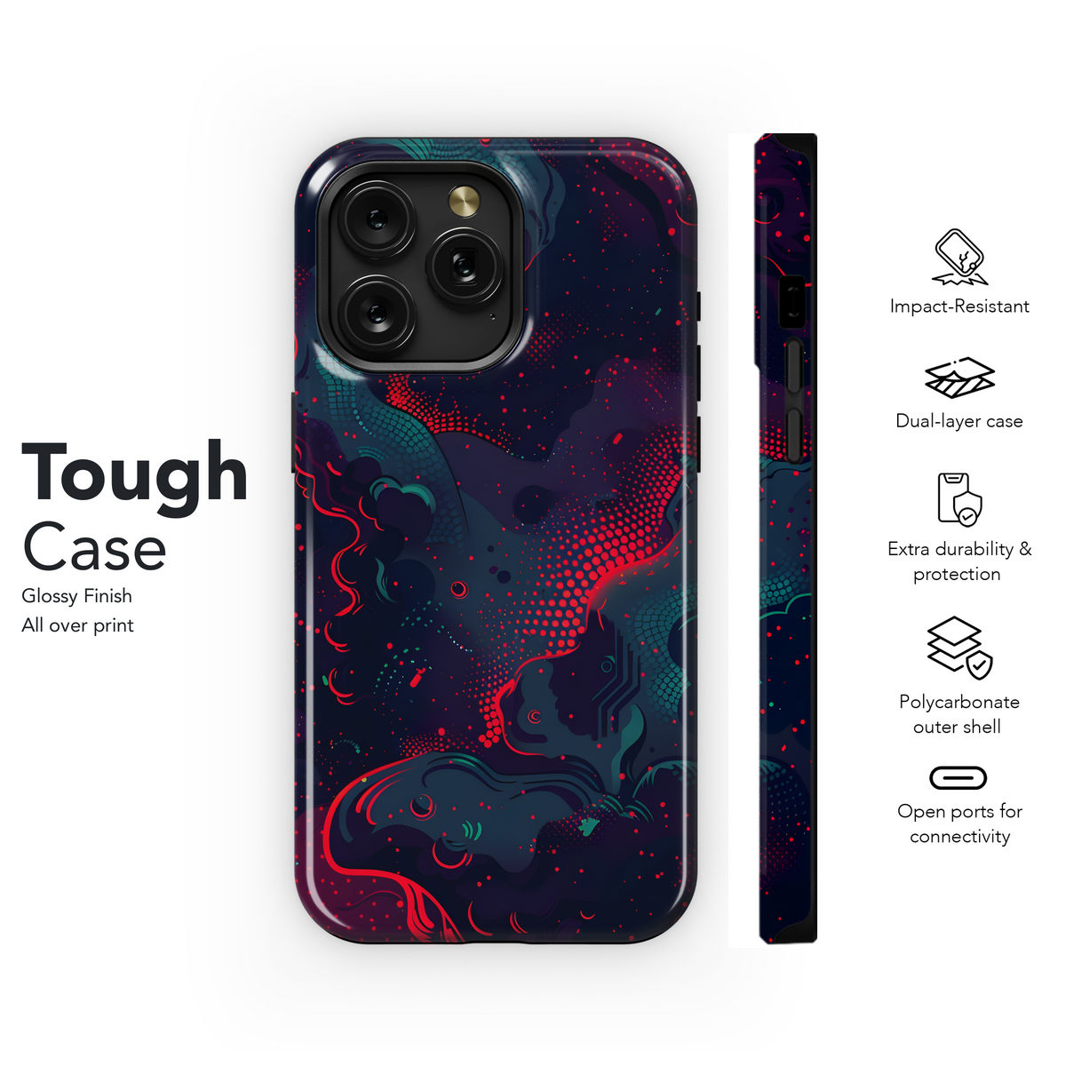 Cosmic Abstract Swirl
 Phone Case iPhone Samsung Cover Pixel 4288 - Image 6