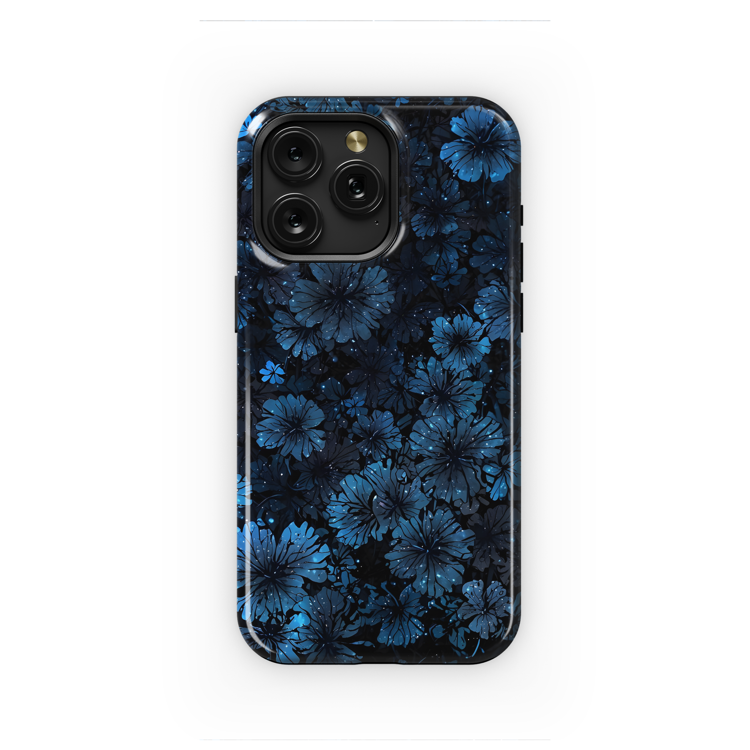 Cosmic Blue Blooms
 Phone Case iPhone Samsung Cover Pixel 4399 - Image 1