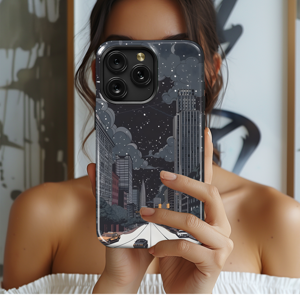 Cosmic Cityscape
 Phone Case iPhone Samsung Cover Pixel 4277 - Image 2