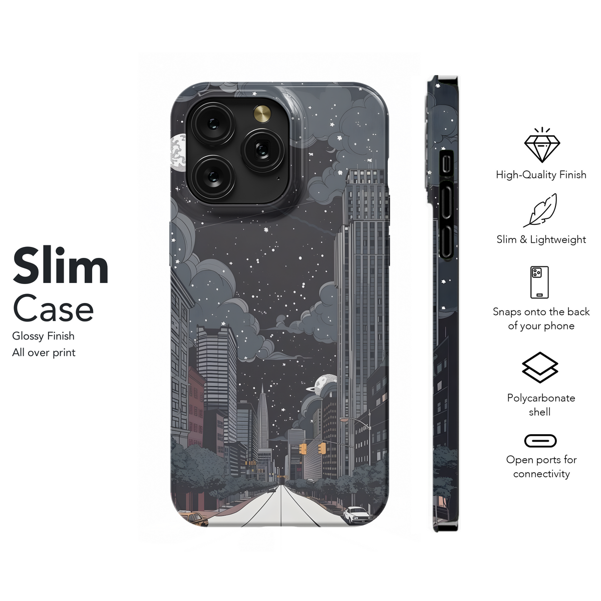 Cosmic Cityscape
 Phone Case iPhone Samsung Cover Pixel 4277 - Image 7